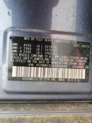 Used A/C Condenser fits: 2013 Subaru Legacy Grade A - Image 2 of 4