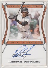2020 Panini National Treasures Social Signatures 45/99 Jaylin Davis Auto 1ar2