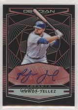2019 Chronicles Obsidian Electric Etch Red Prizm 14/15 Rowdy Tellez Auto 4z8