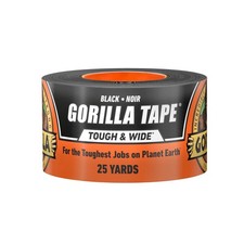 Gorilla Tape Tough Wide, Black Tape, 2.88 x 25 yd Pack of 1 - Heavy Duty