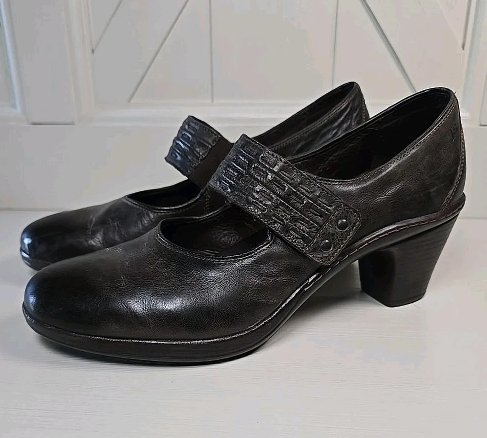 Josef Seibel Brown Leather Shoes Women EU 41 US Size 10 Mary Jane Strap Heels  - Image 2 of 4