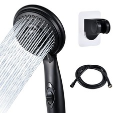 High Pressure RV Shower Head w/Hose - 5-Spray RV Shower Head Kit w/ON/OFF Pau...