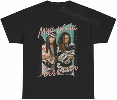 Milli Vanilli 90s Vintage Aesthetic Rap Hip Hop Gift Tee S-5XL Men Women Unisex