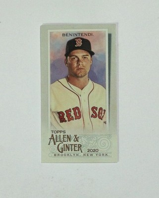 2020 Topps Allen & Ginter #83 J.D. Martinez Mini Boston Red Sox Baseball