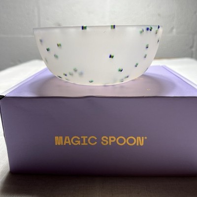 Magic Spoon Light Purple Confetti Cereal Bowl Semi Transparent Lavender No Spoon