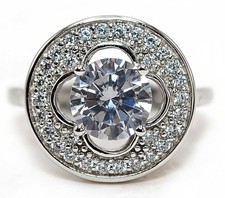 3CT Treated White Sapphire 925 Solid Sterling Silver Ring Jewelry Sz 6,7,8,9 MK2