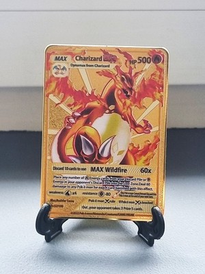 Pokemon Metall Karten mit Goldoptik Auswahl Standartgröße Pikachu 64x89