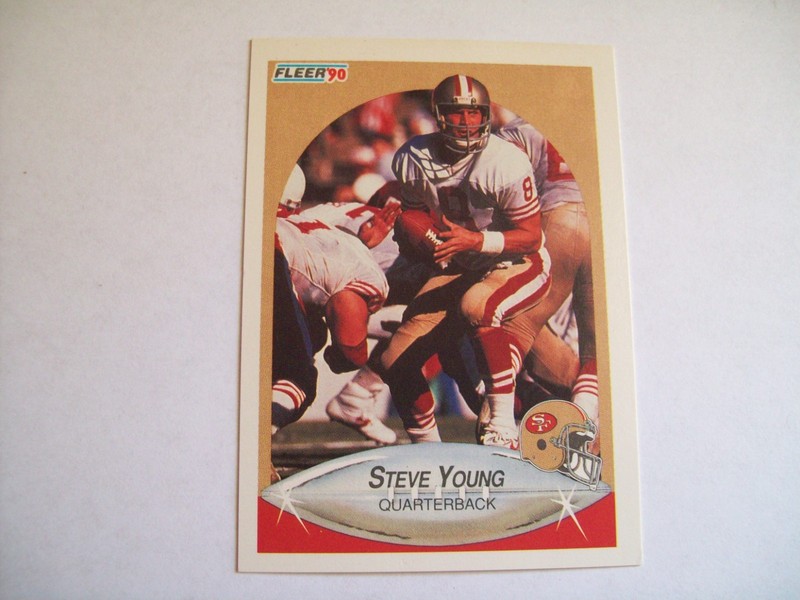 Steve Young 1990 Fleer #17 San Francisco 49ers NFL FOOTBALL HOF