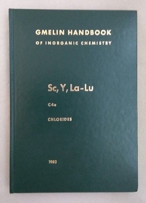 Sc, Y, La-Lu - Rare Earth Elements. Part C 4a: Chlorides. Comparative Data. Berg