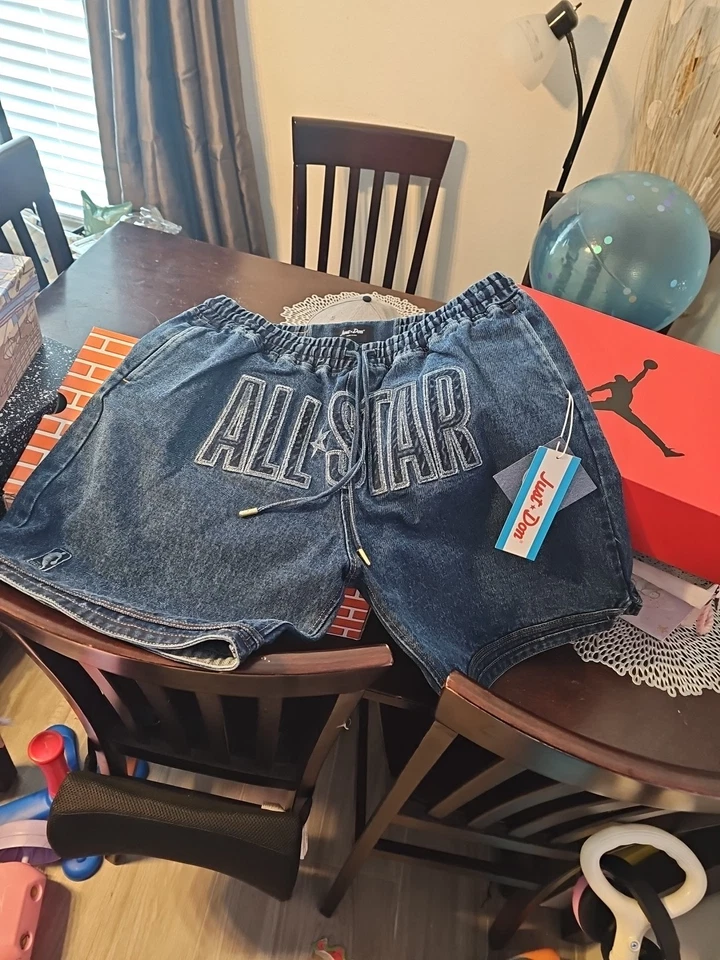 PANTALONES CORTOS JUST DON XL NBA ALL STAR DENIM. CHA 2019 Foto 2 de 4
