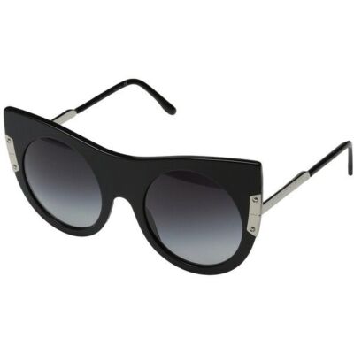 Stella McCartney SM4053-2055/8G Black & Silver / Light Blue Gradient Sunglasses 
