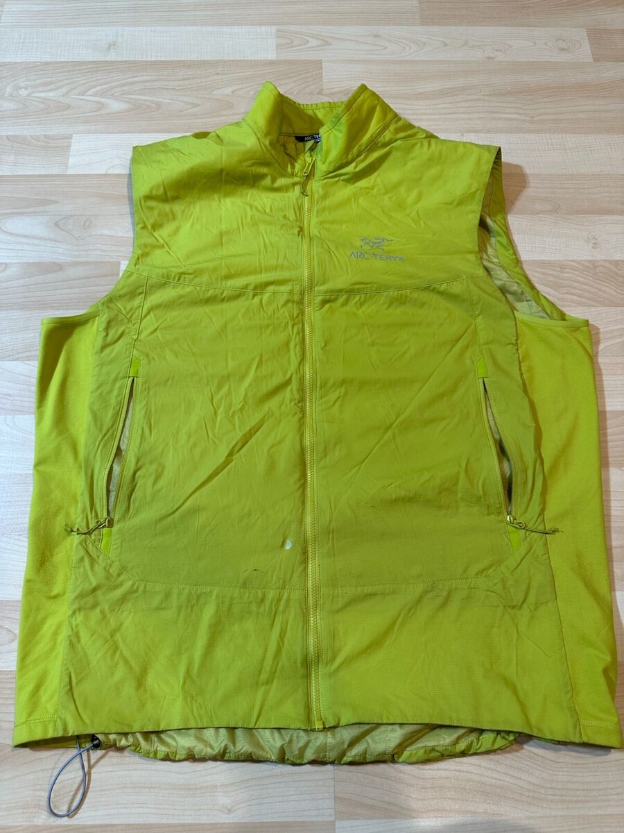 Arcteryx Atom Vest - Men's XL Yellow Green Insulated Arcteryx Atom Vest - Men's XL Yellow Green Insulated