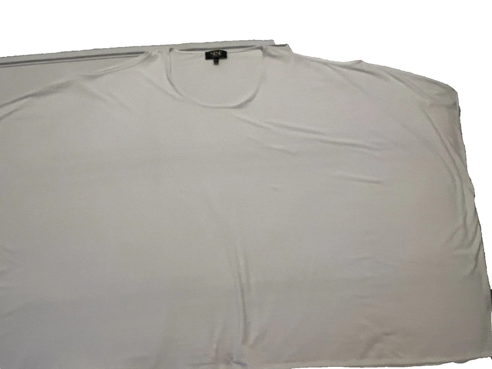 Blusa NENE by NeNe Leakes gola redonda meia manga ombros frios tamanho pequeno HSN  - Imagem 2 de 4