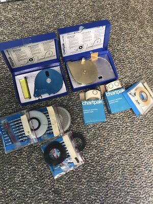 LOT OF VINTAGE CHARTPAK TAPE PENS IN BOX AND EXTRAS USED