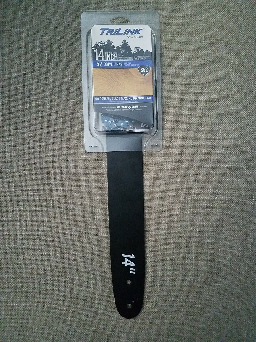 TriLink 14” Chainsaw Bar and Chain 52 Links 5/32”