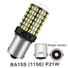 2STK 1156 BA15S 144SMD Blinker LED Rücklicht Lampe Birne Glühlampe Weißes Licht