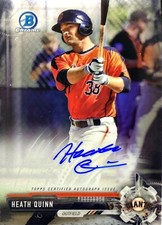 2017 Bowman Chrome Heath Quinn Autograph San Francisco Giants Baseball Card