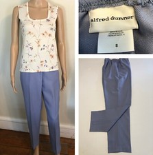 Alfred Dunner Pull On Slack Size 8 NWOT Lilac Purple Casual Pants Pockets USA
