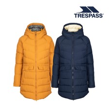 Trespass Womens Padded Jacket With Grown On Hood And 4 Pockets Judda