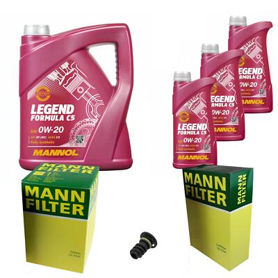 MANN Inspektionspaket 8 L MANNOL Legend Formula C5 0W-20 für Mercedes E-Klasse