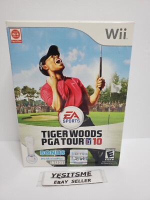 Tiger Woods PGA Tour 10 Wii Motion Plus Bundle Nintendo Wii Contents Are Sealed