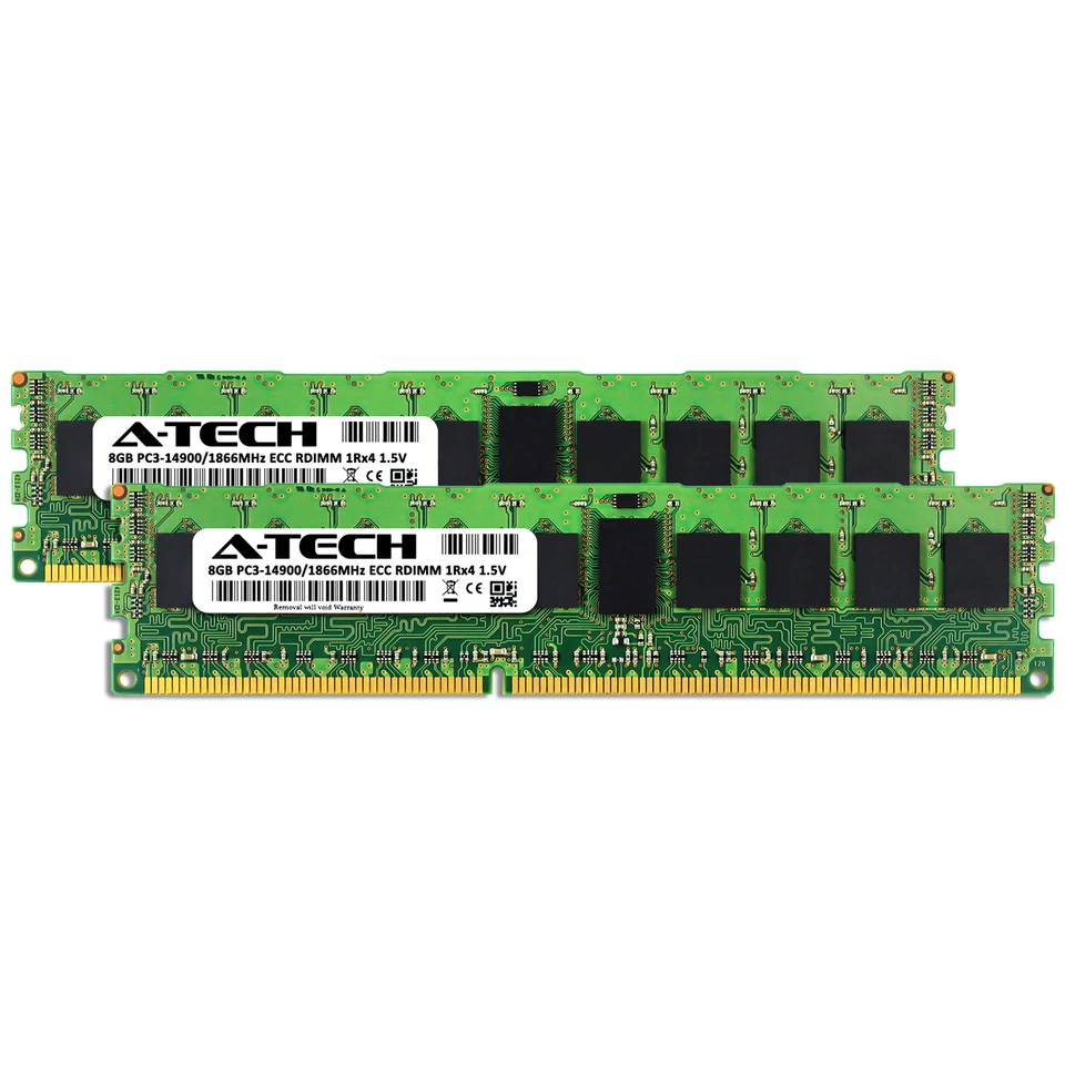 16GB 2x 8GB PC3-14900R RDIMM Supermicro 2027R-E1R24N 6047R-E1R24L Memory RAM - Image 2 of 3