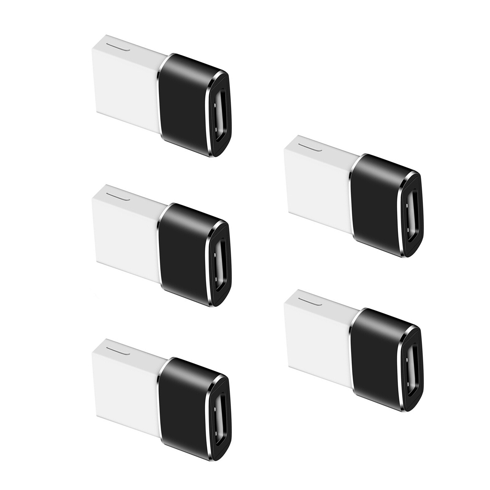 5Pcs USB-C to USB Adapter Converters Portable Type-C Female to Male Cable