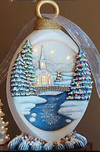  Ceramic  Bisque Ready  to Paint  Large Christmas Ornament 