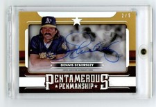 2023 Topps Five Star Pentamerous Penmanship Dennis Eckersley Auto Gold /5 HOF