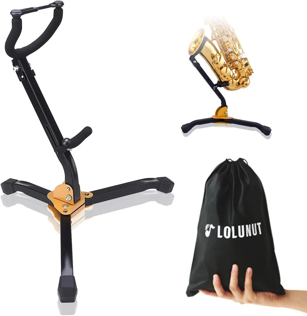 STRICH Wooden Saxophone Stand Display For Alto Tenor Curacao