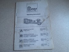 BOY UNIVERSAL SMALL BENCH LATHE OPERATING INSTRUCTIONS ( COPY)