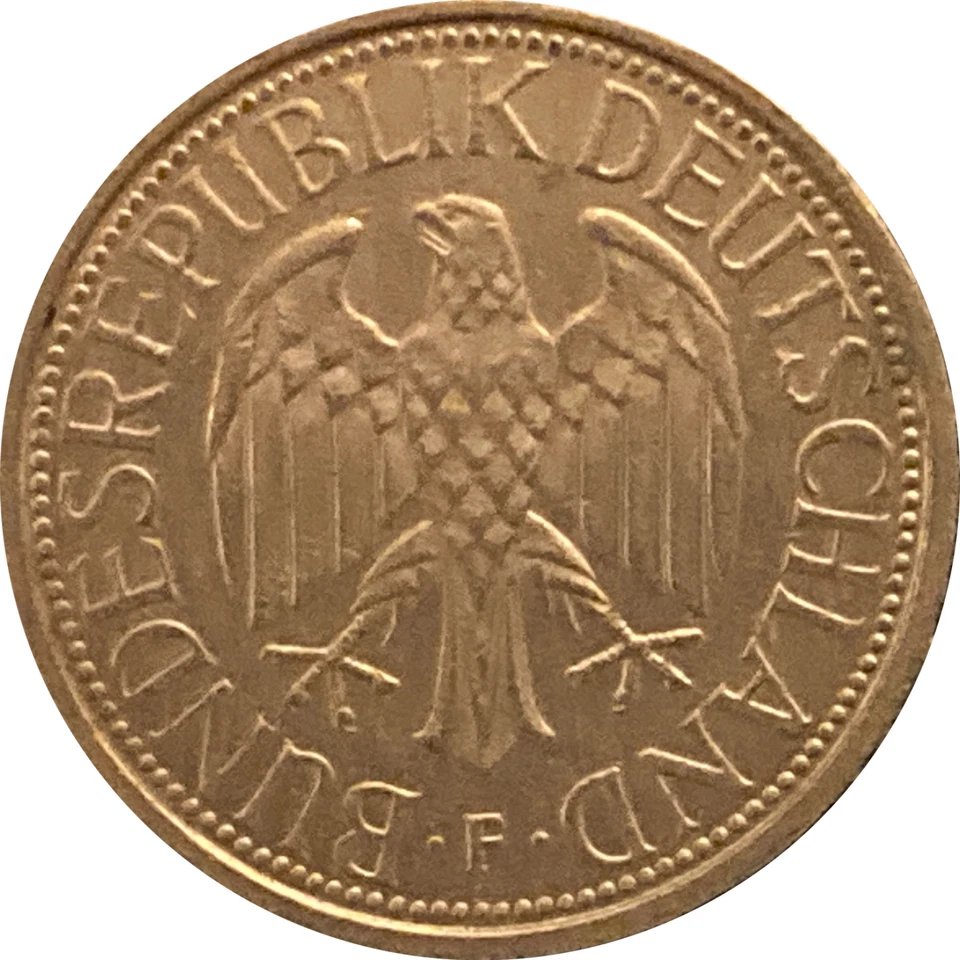 Moneda de 1 marco Alemania 1991, circulada Foto 2 de 4