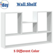 Space Saving Floating Wall Shelves Open Storage Display Bookshelf Storage Unit