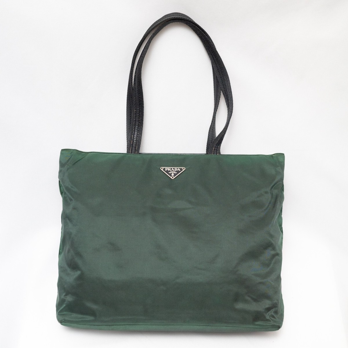 PRADA Tote Hand Bag Nylon Green Authentic from JAPAN | eBay