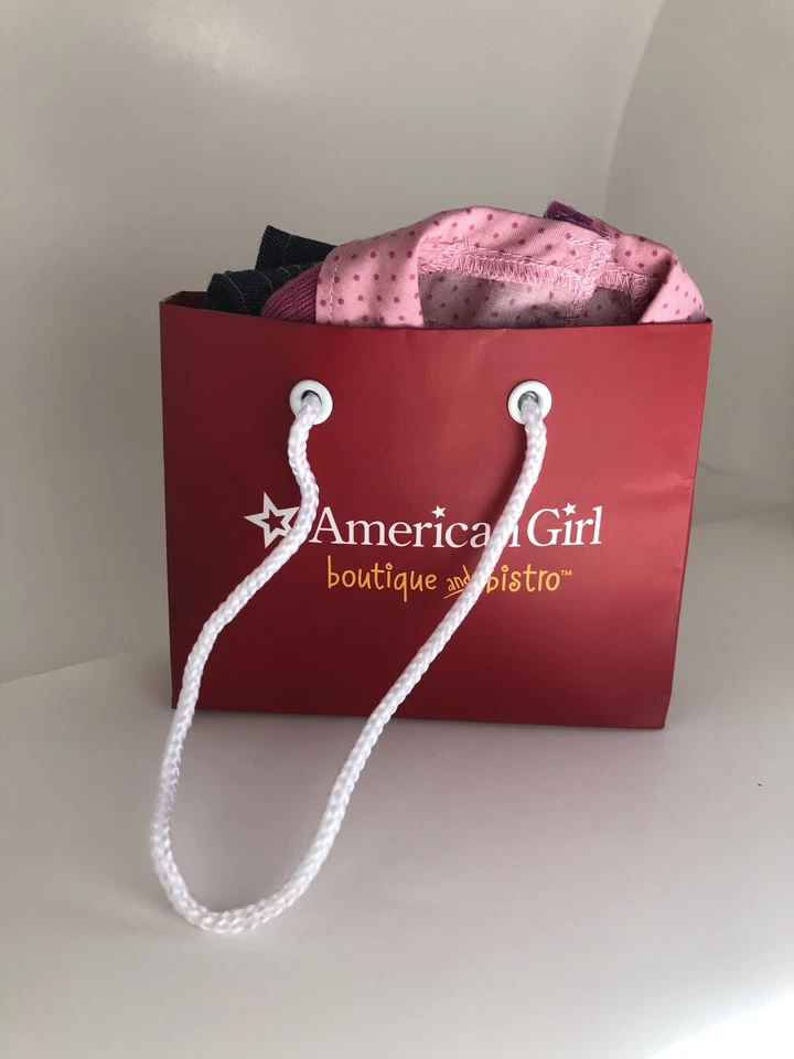 American Girl Truly Me School Days Outfit Pink Shoes Sweater Jeans W/ Bag - Image 2 of 4