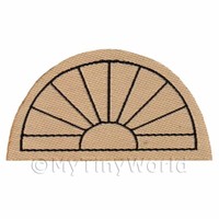 Puppenhaus Miniatur 61Mm Halb Mond Beige Welcome Matte