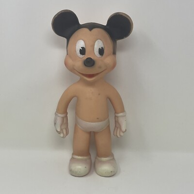 Vintage Mickey Mouse The Sun Rubber Company Toy Walt Disney Prod. 10.25'' Tall