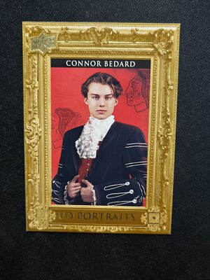 23-24 UD Series 2 Hockey Rookie UD Portraits P60 Connor Bedard