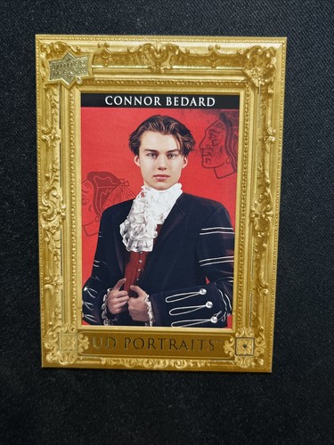 Connor Bedard [Silver Frame] #P60 2023 Upper Deck UD Portraits card