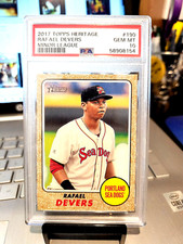 2017 RAFAEL DEVERS TOPPS HERITAGE MINOR LEAGUE #190 GEM MT 10 