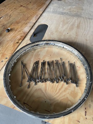 1960's triumph bsa front rim and spokes