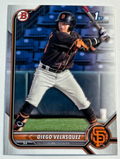 2022 Bowman Baseball 1st Bowman #BP-110 Diego Velasquez San Francisco Giants