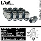 16 PCS 12X1.5 CHROME BULGE ACORN LUG NUTS CONE SEAT FIT DODGE/CHRYSLER/JEEP