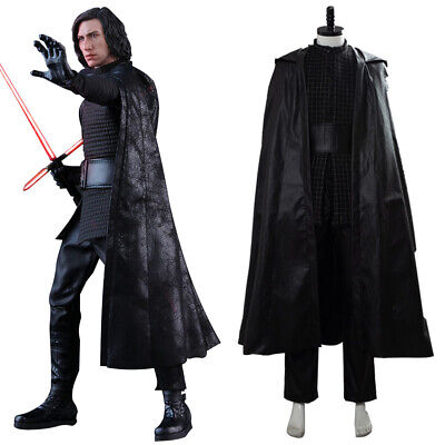 Star Wars 9 The Rise of Skywalker Kylo Ren Cosplay Costume Outfit Cape