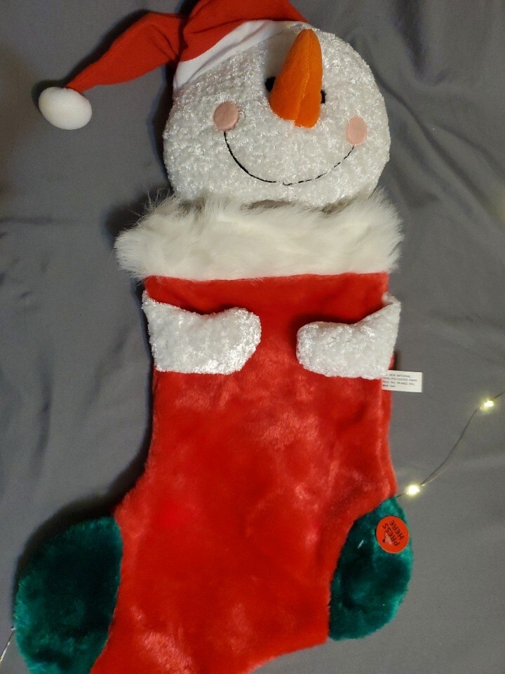 Goffa International Plush Snowman Christmas Stocking 21