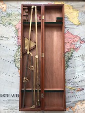 Pantograph Hall Harding Brass Vintage Drawing Instrument Rare England Wood Case