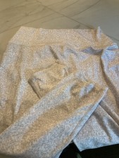 XL Beige/ Cream /Grey Camouflage Leggings Pockets New   