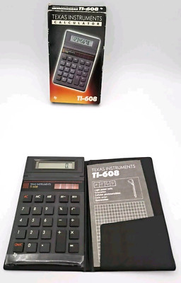 Texas Instruments TI 608 Taschenrechner Tischrechner mit OVP und Anleitung