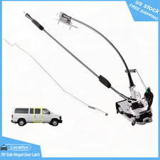 Side Hinged Door Latch Assembly For 1994-2019 Ford E150 E250 E350 RH Side Door