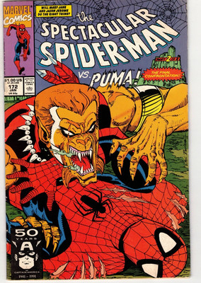 The Spectacular Spider-Man vs. Puma! # 172/ 1991